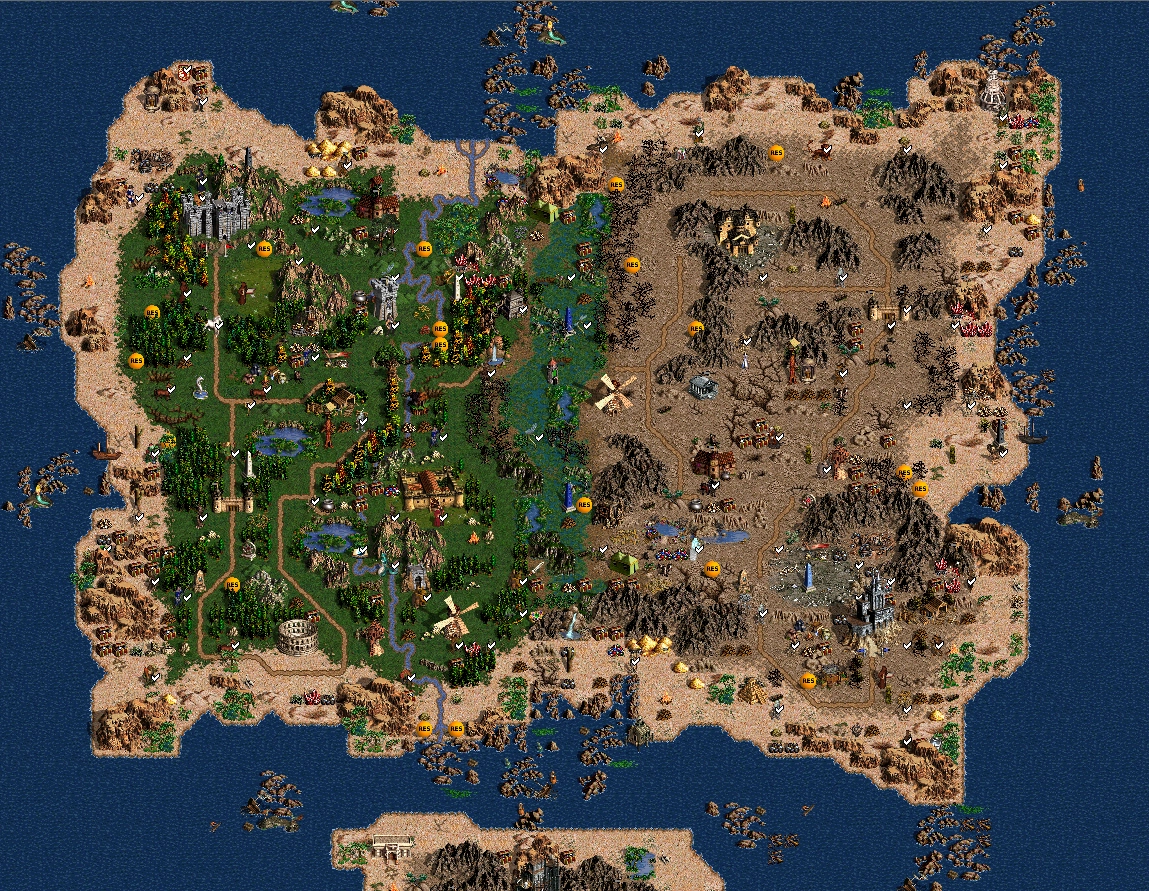 Карта от «Карельского разработчика» для Heroes of Might and Magic 3: Одиночный остров